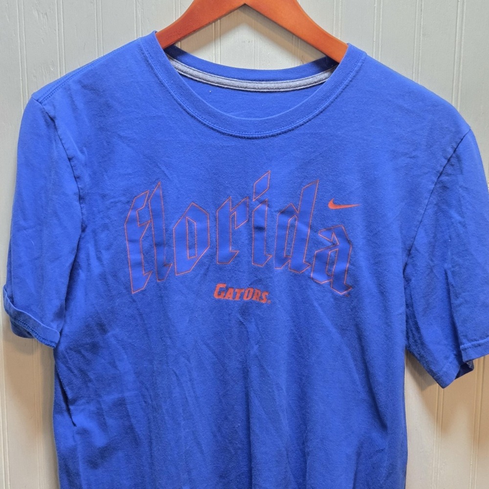Florida Gators Shirt Mens Medium Blue NCAA Football Nike Graphic Tee T-Shirt